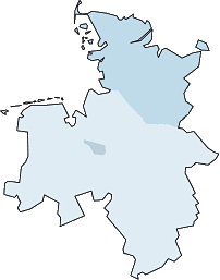 Karte der Ortsgruppen im GDL-Bezirk Nord