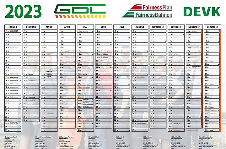 GDL Jahreswandplaner 2023
