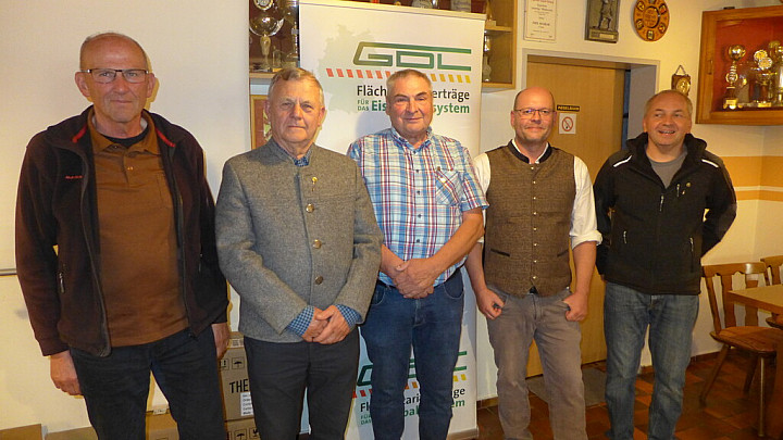 Im Bild die geehrten GDL Mitglieder. 