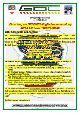 Einladung zur OFFENEN